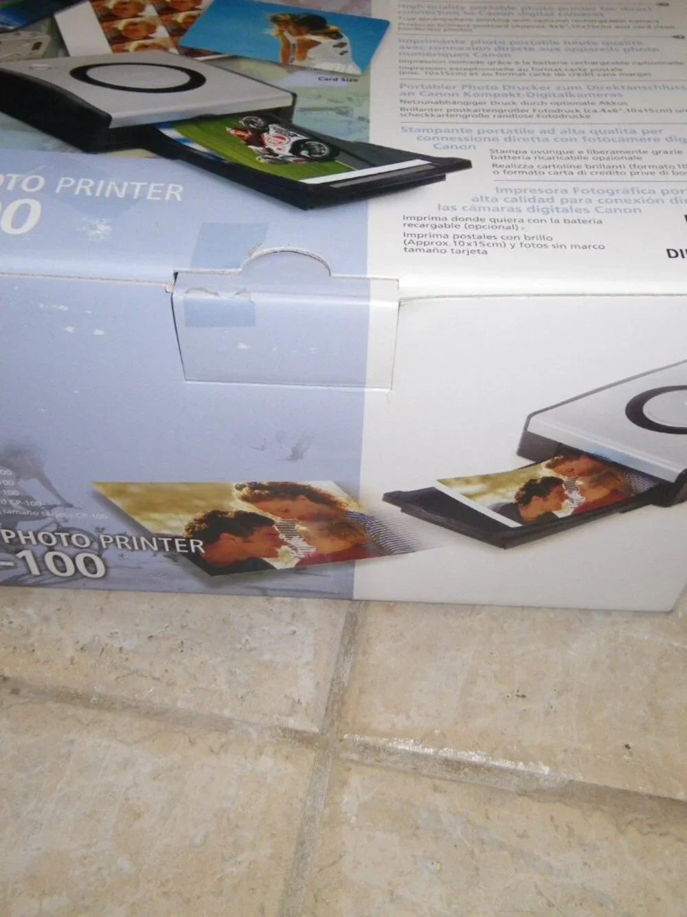 Canon Portable Card Photo Printer CP-100 & KP-36IP Color Ink/Paper Set